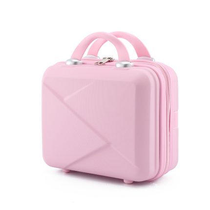 14-inch geometric pattern, cute mini portable travel case/makeup box